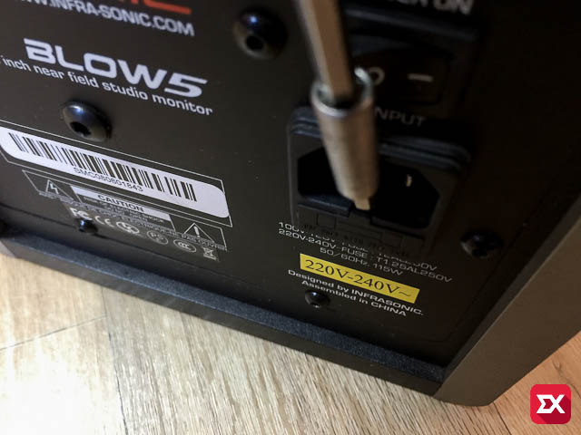 monitor speaker fuse replace 03 5