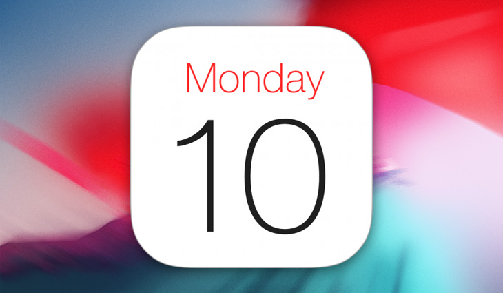 iOS12 calendar title