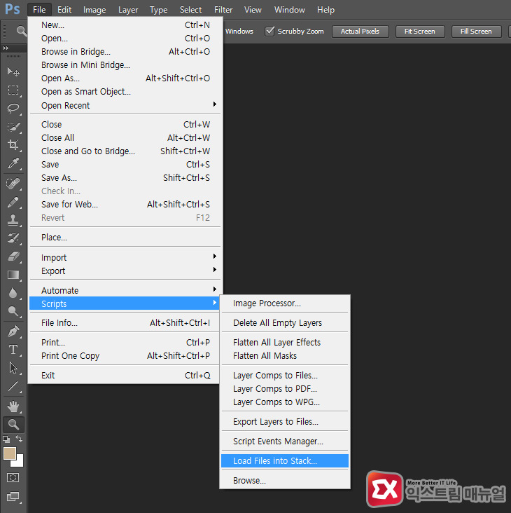 Photoshop Cc Load Files Into Stacks 01