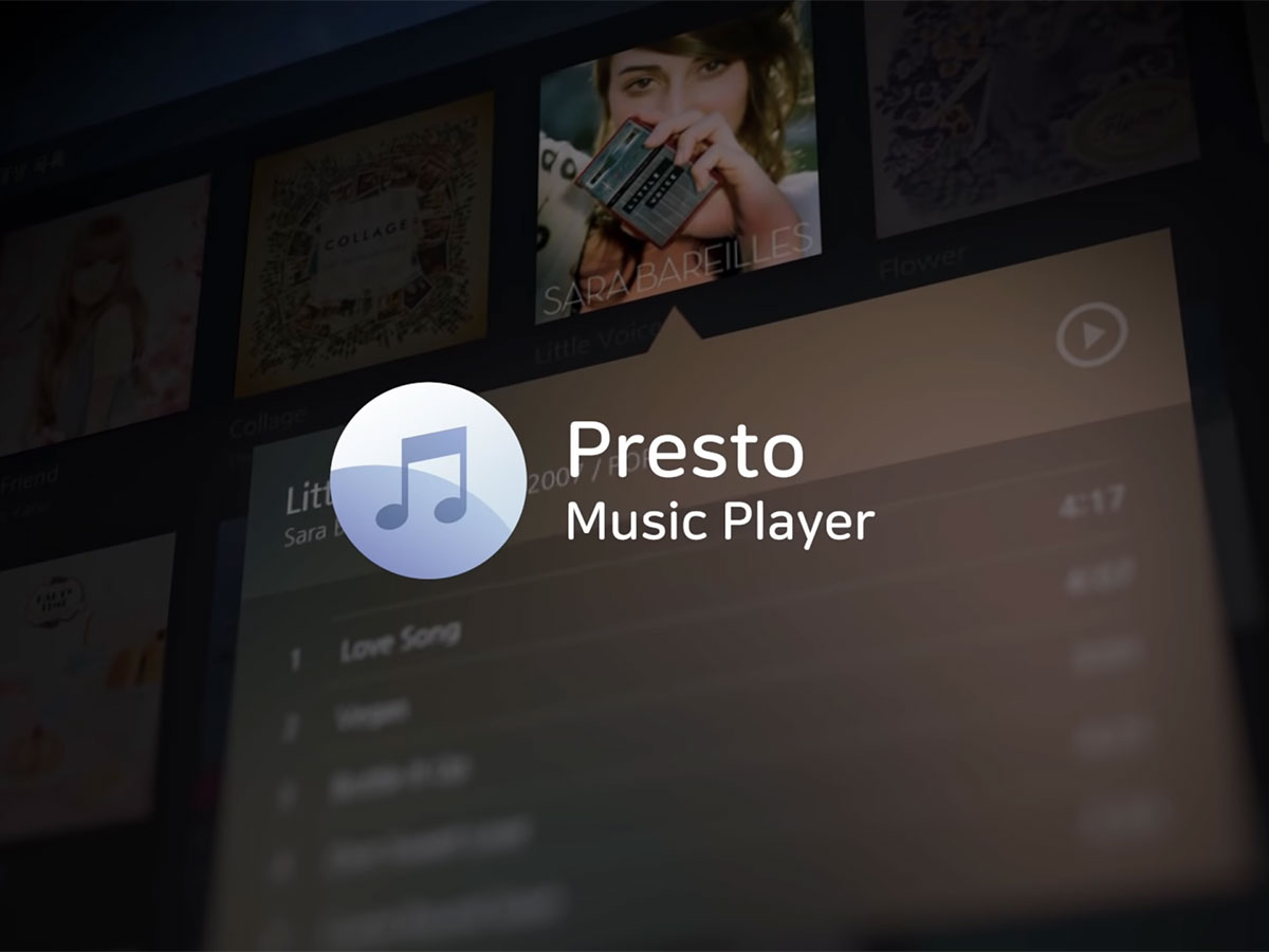 Presto Music Player Title
