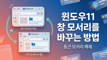 change windows 11 window corners to square change windows 11 window corners to square - 윈도우11 창 모서리를 각지게 바꾸는 방법
