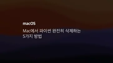 Mac에서 파이썬 완전히 삭제하는 5가지 방법