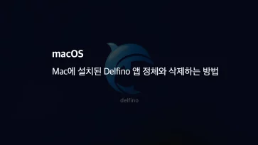 Mac에 설치된 Delfino 앱 정체와 삭제하는 방법 - Mac에 설치된 Delfino 앱 정체와 삭제하는 방법