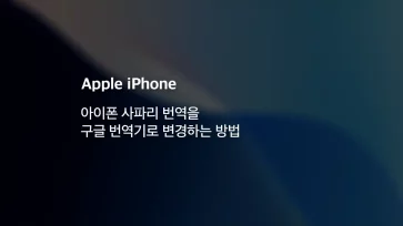 아이폰 사파리 번역을 구글 번역기로 변경하는 방법 - 아이폰 사파리 번역을 구글 번역기로 변경하는 방법 (iOS 18.4)