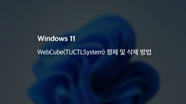What is WebCube TUCTLSystem and how to delete it - WebCube(TUCTLSystem) 정체 및 삭제 방법