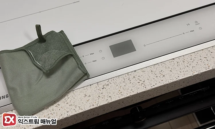 인덕션 버튼 닦기