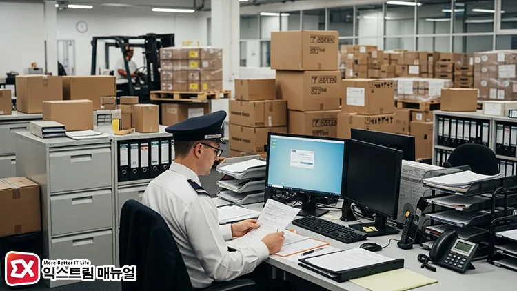 Customs Service Logistics Operation Scene 관세청 물류 풍경