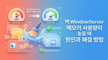 causes and solutions for high windowserver memory usage on macos - 맥 WindowServer 메모리 사용량이 높을 때 원인과 해결 방법