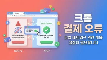fix chrome payment error local network permission fix chrome payment error local network permission - 크롬 결제 오류 '로컬 네트워크 권한 허용 설정이 필요합니다' 해결 방법