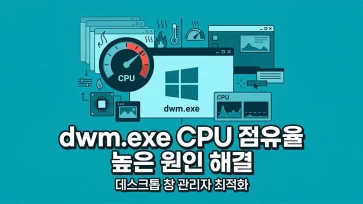 causes and solutions for high cpu usage by dwm exe in windows 11 causes and solutions for high cpu usage by dwm exe in windows 11 - 윈도우11 데스크톱 창 관리자(dwm.exe) CPU 점유율 높은 원인과 해결 방법