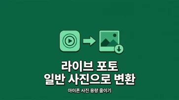 how to convert live photos to regular photos to reduce storage space on iphone how to convert live photos to regular photos to reduce storage space on iphone - 아이폰에서 라이브 포토를 일반 사진으로 변환해 용량 줄이는 방법