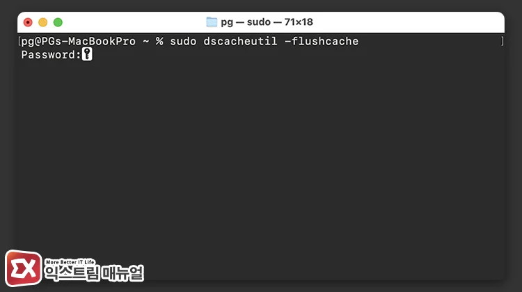 macOS DNS 캐시 지우고 mDNSResponder 프로세스 다시 시작하기